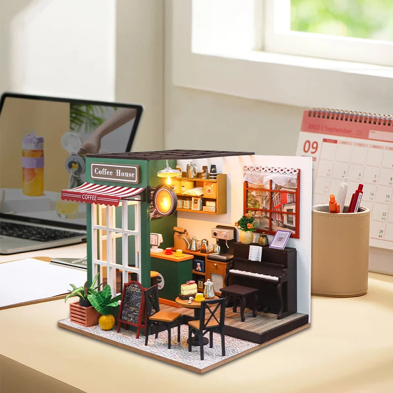 DIY 3D Puzzles Wooden House Model Building Kits