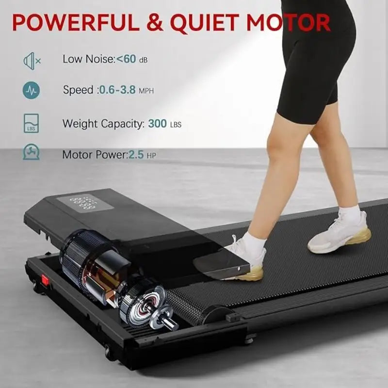 Superun 2 in 1 Portable Treadmill with Remote Control